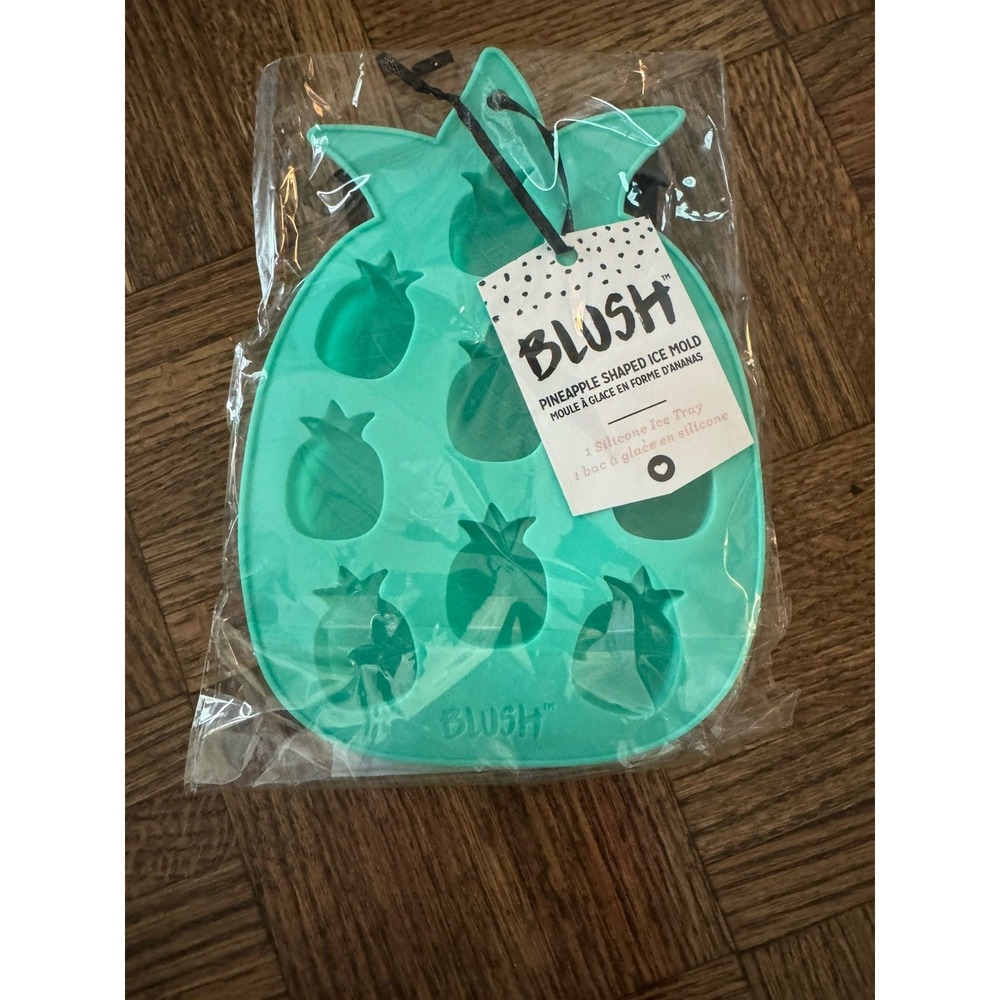 Blush Silicone Pineapple Shaped Ice Mold Tray BPA Free NEW In Package
